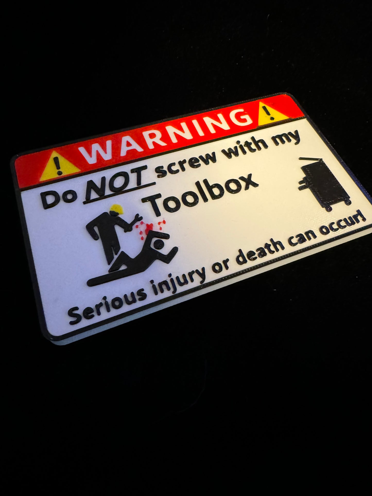 Funny Toolbox Badges Magnetic Emblems