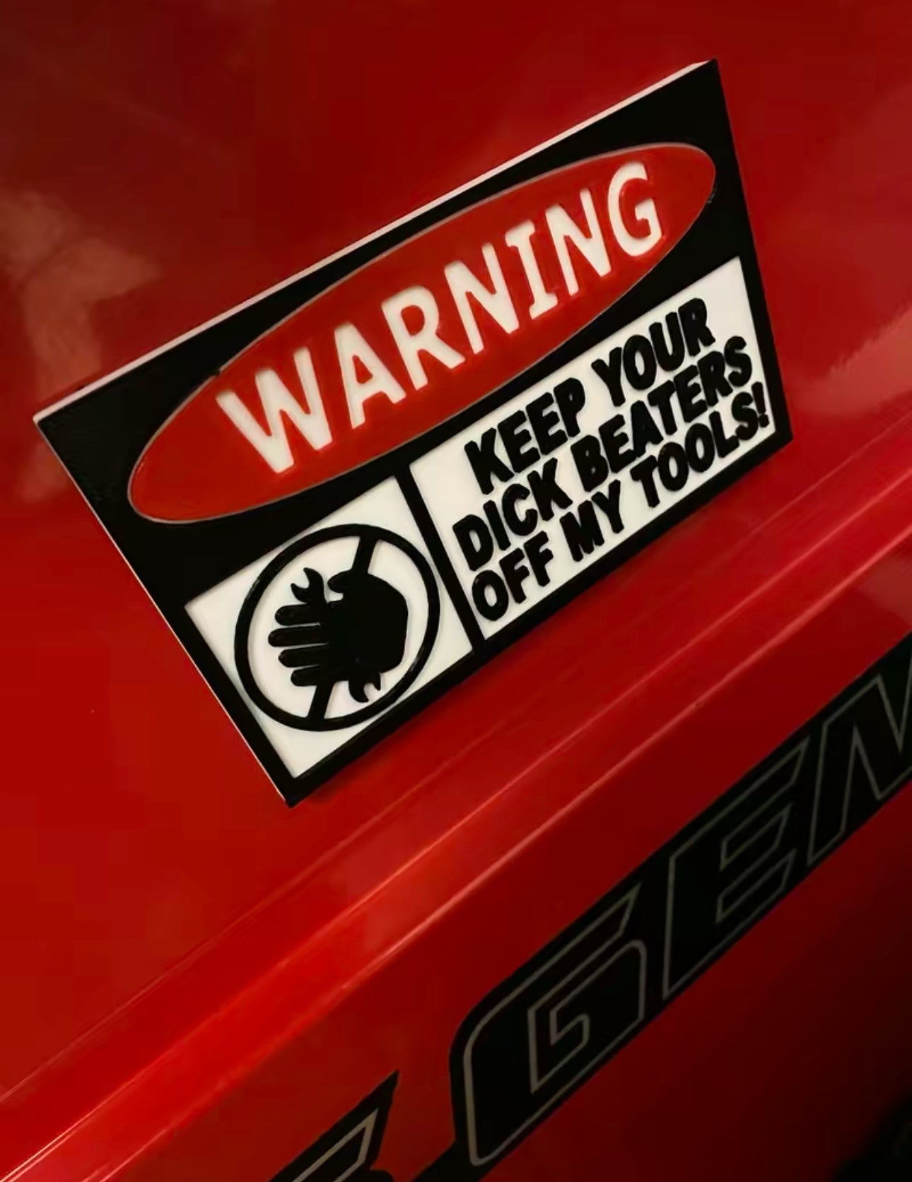 Funny Toolbox Badges Magnetic Emblems