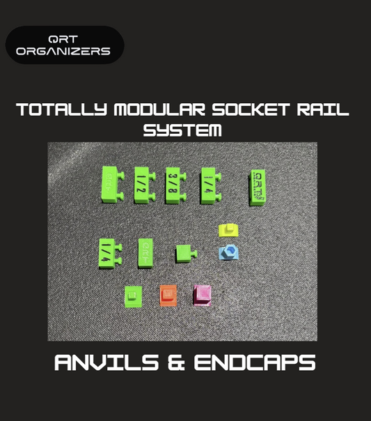 QRT TMSR Anvils & Endcaps Totally Modular Socket Rail System
