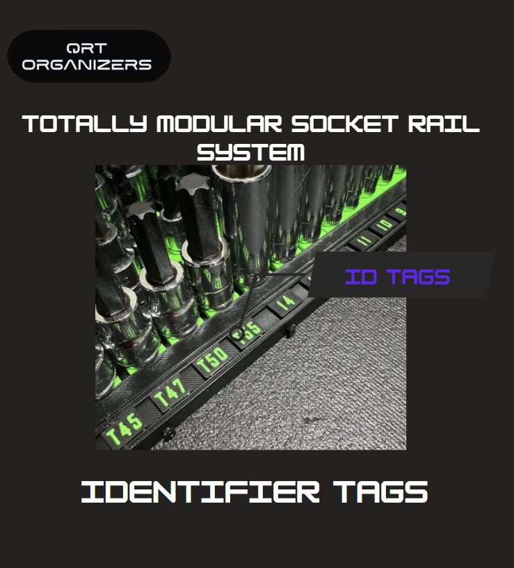 QRT TMSR Identifier TAGS for Totally Modular Socket Rail System
