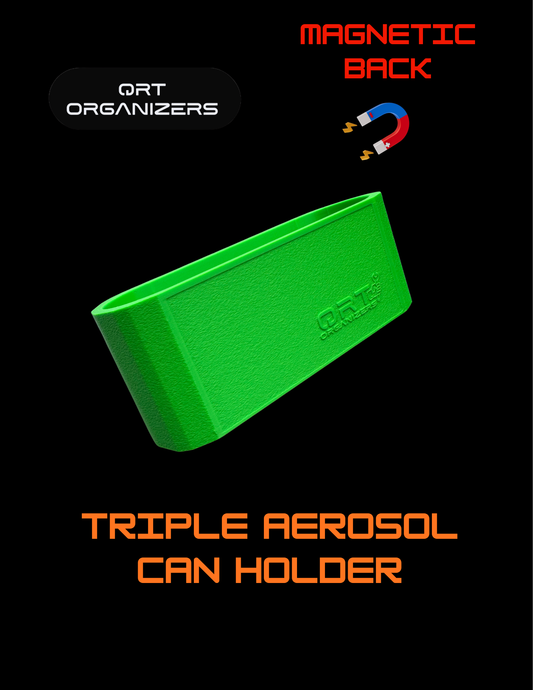 Magnetic Triple Aerosol Can Holder